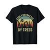 Easily Distracted By Trees Vintage Funny Tree T Shirt Vintage Casual Graphic Streetwear Versatile Comfortable Homme