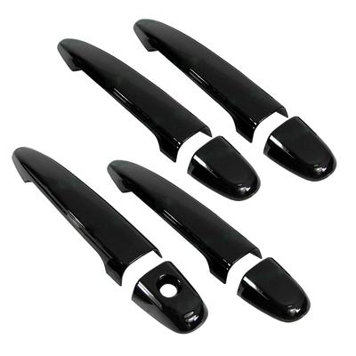 Kit de Recorte de Cubierta de Manija de Puerta Delantera Trasera Izquierda Derecha de Coche Negro Brillante Apto para Lexus GX470 SUV 2003 2004 2005 2006 2007 2008