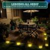 Solar Power Disk Light Outdoor Garden Solar Underground Light 8LED Deck Light Spotlight Buried Solar LED Lamp Garden Decoration