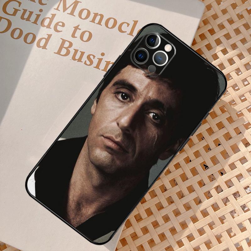 Scarface Tony Montana Cover For iPhone 16 12 11 13 14 15 Pro Max Mini Plus XS Max X XR Phone Case