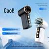 Rechargeable Portable Bladeless Mini Fan with Ice Cooling & Digital Display
