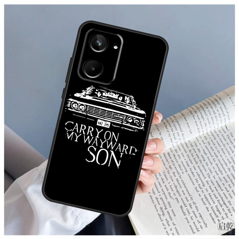 Supernatural CARRY ON MY WAYWARD Case For Realme C51 C55 C53 C35 C33 C30 C67 C21Y C25s C15 9 10 11 12 Pro Plus GT Neo 5 Cover