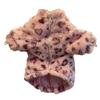 Windproof Dog Warm Clothes Love Leopard Print Plush Dogs Coat  for Small Medium Dog