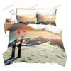 Ski Sports Duvet Cover Set Full Size Winter Sports Skiing Bedding Sets Snow Mountain Landscape Comforter Cover for Boys Girls369