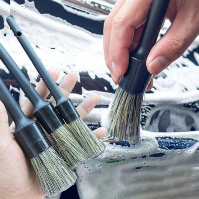 Auto-Detailing-Bürstenset Auto-Innenreinigungsbürste für Lüftungsschlitze Armaturenbrett Weiche Borsten Autobürste Tragbares Autoreinigungsset