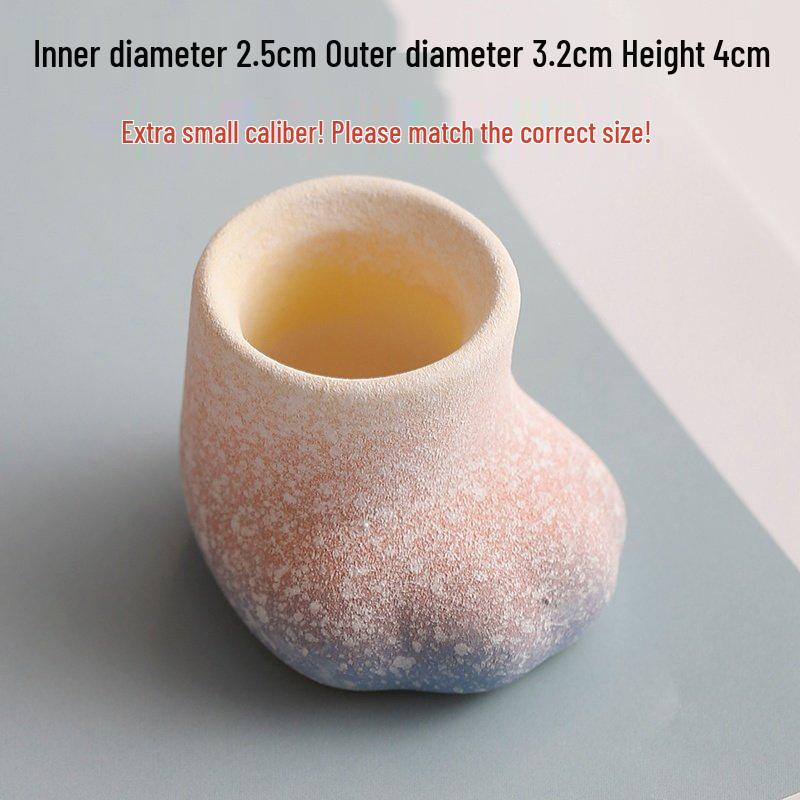 Handmade Ceramic Wave-Opening Succulent Pot for Desktop Decor
