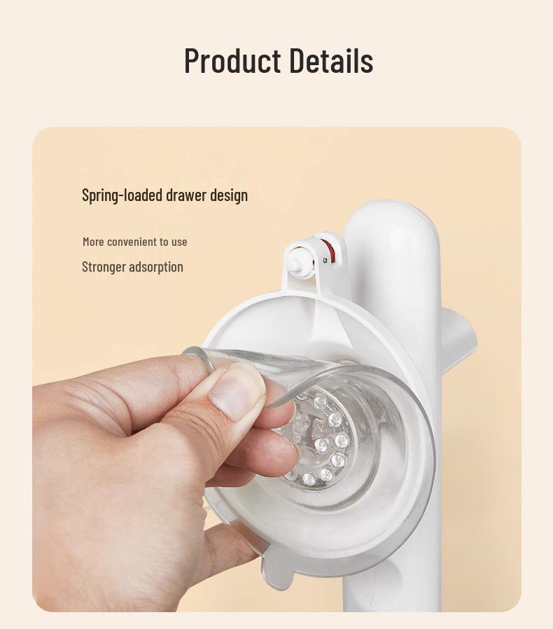 No-Drill Vacuum Suction Grab Bar for Bathroom Safety