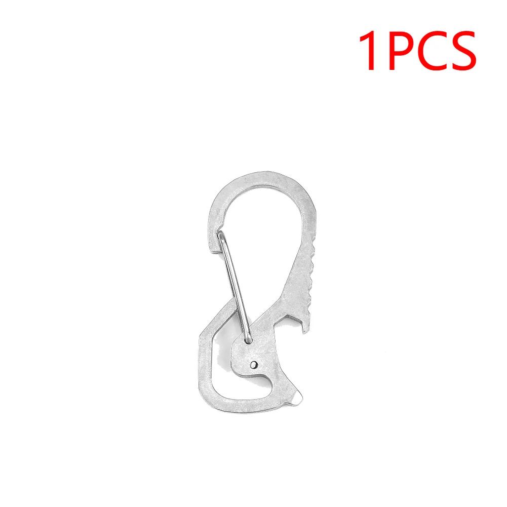 Climbing Carabiner Stainless Steel Waist Hanging Carabiners Multifunctional Practical Mountaineering Buckle Hiking Equipment