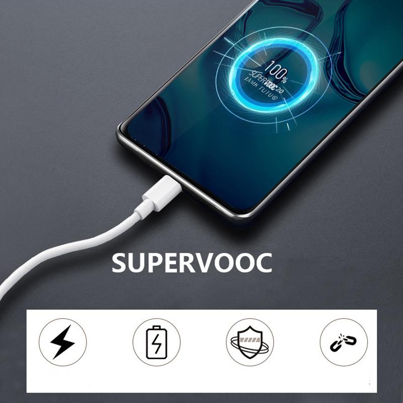 For OPPO 80W SUPERVOOC 2.0 Fast Charger Cable USB Type C 8A For Reno8 Reno9 Reno10 Pro+ K10 Find X5 X6 Pro