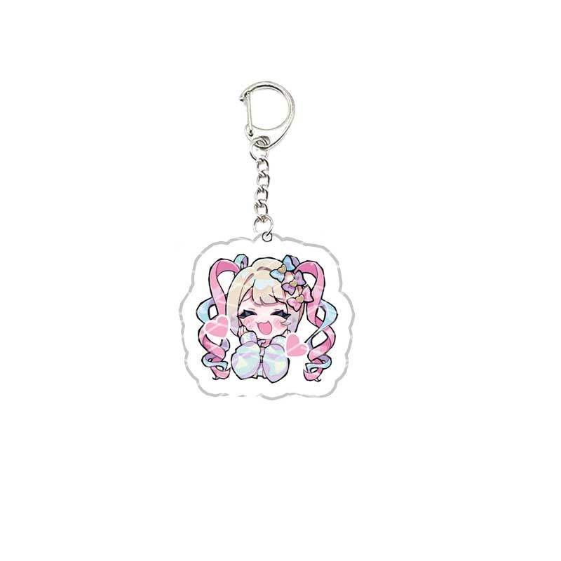 Acrylic Needy Girl Overdose Game Keychain Pendant Keyring Needy Girl Overdose Key Chain Key Ring for Accessories Bag Fans Gift