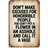Vintage Funny Sarcastic Quotes Tin Sign Retro Wall Decor for Bar Garage Home Office