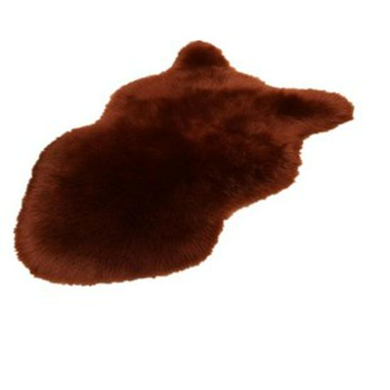 Australian Faux Wool Sofa Cushion - European Style Sheepskin-Shaped Plush Carpet for Living Room, Bedroom, and Bay Window.