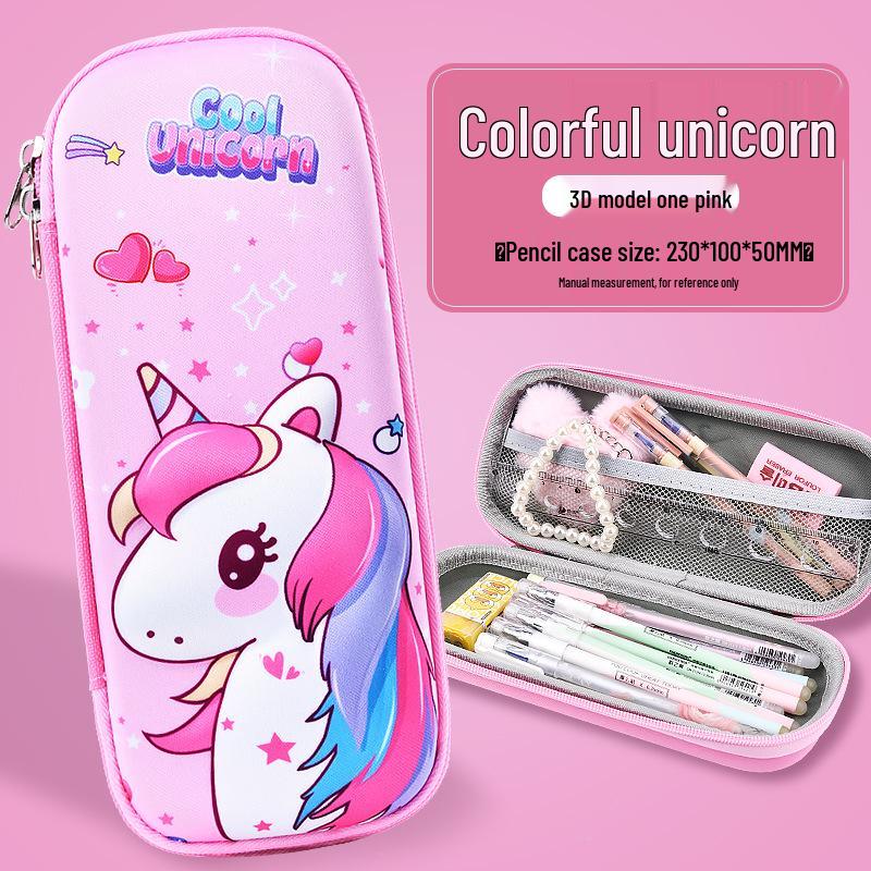 3D Cartoon EVA Waterproof Pencil Case, Shockproof, Large Capacity for Boys