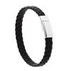 Trendy Unisex Leather Bracelet with Magnetic Clasp - Handcrafted Simple Design