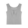 Women's Sweet & Spicy Pink Racerback Camisole - U-Neck, Short, Summer 2025 Style