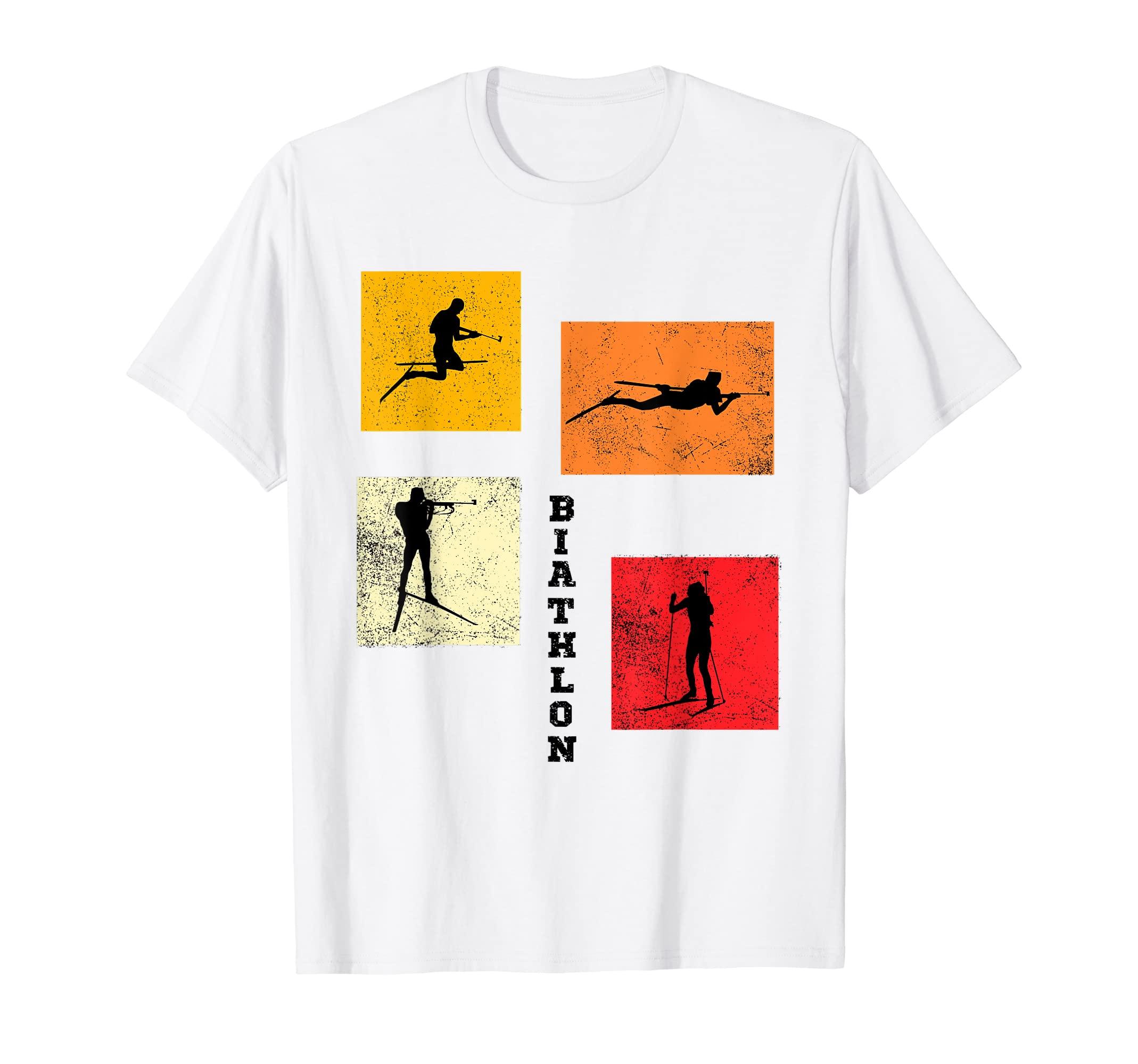 

Biathlon Cross Country Skiing Biathlete Winter Sports Ski Founder T-Shirt белый