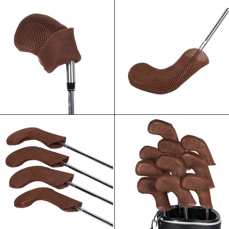 10pack Elastic Golf Club Head Covers Protective Sleeves with Dustproof for Drivers Soft Inner Lining