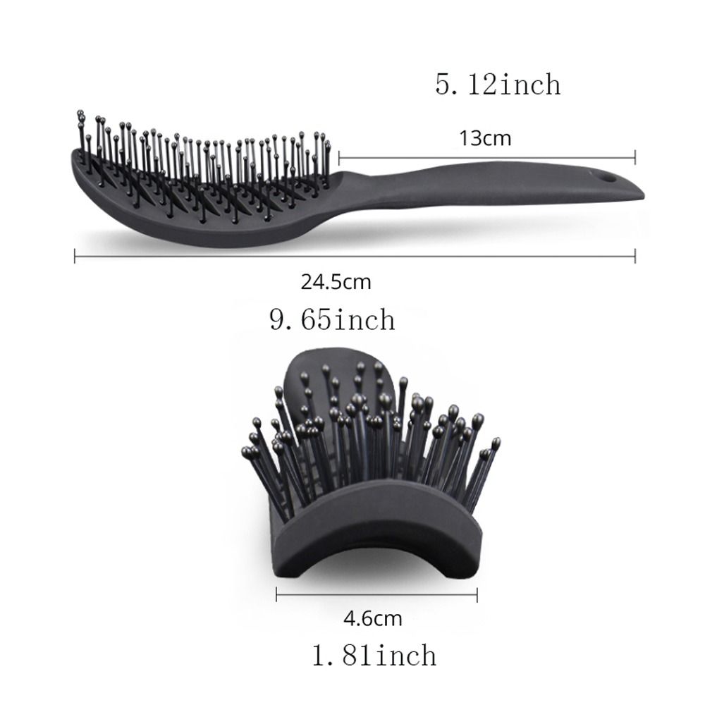 Anti-static Curved Vent Comb Professional Detangling Hair Brush Hollow Out Massage Combs