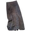2025 Trendy Women's Leopard Print Wool-Blend A-Line Skirt - High Waist, Slimming Fit for Autumn/Winter