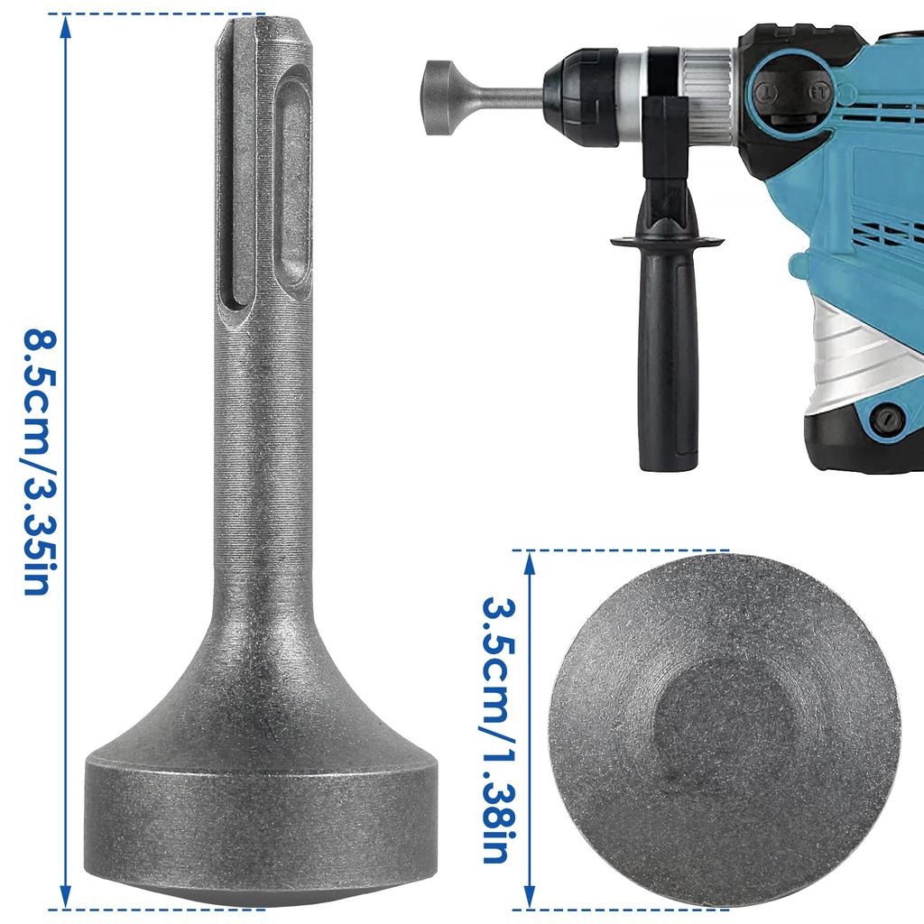 Ground Rod Driver Heavy Duty SDS Plus T Post Ground Rod Driver Tool Metal Forged Steel Drill Bit for Rotary Hammer Drill Tool