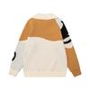 Unisex Oversize Luźny Sweter Akrylowy z Dzianiny z Kołnierzykiem Retro Styl Amerykański Colorblock Nadruk Kota Jesień Ubranie Codzienne