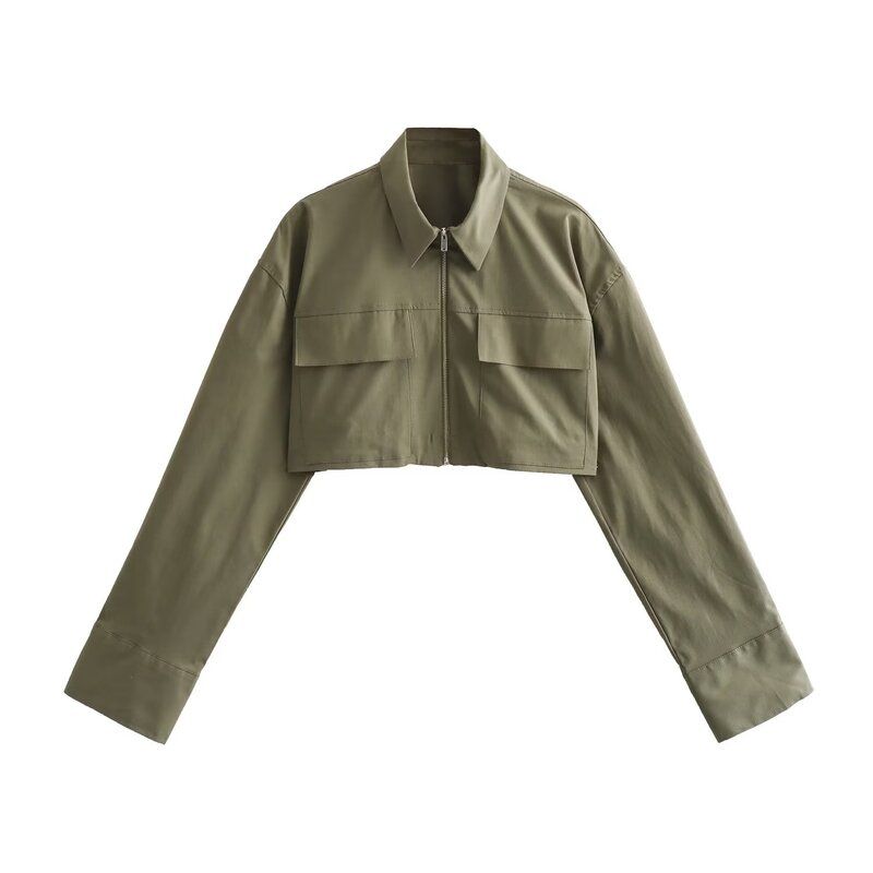 Fashion Style 2023 Fall and Winter New Arrival Women's Clothing Loose All-Match Trench Coat Fabric Short Shirt 3067032 504