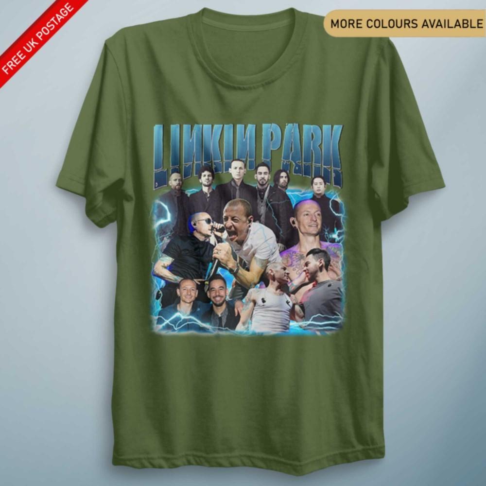 Vintage Lin Kin Par k Tshirt Unisex Top Kids Rock Tee Gift Tee Chester Memorial