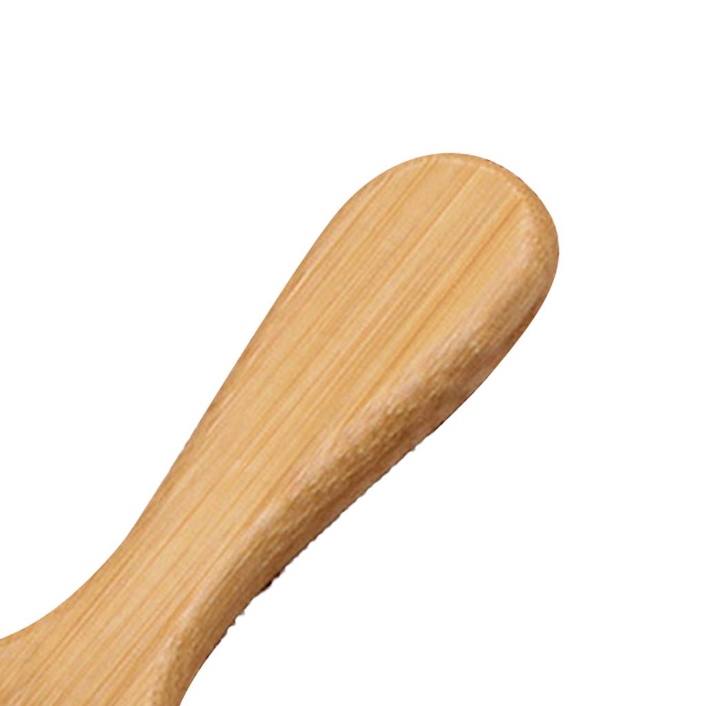 Bamboo Paddle Hair Brush Ergonomic Detangling Smoothing Massage Cushion Hair Brush Styling Tool