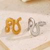 European & American Fashion Stainless Steel Irregular Open Ring for Women