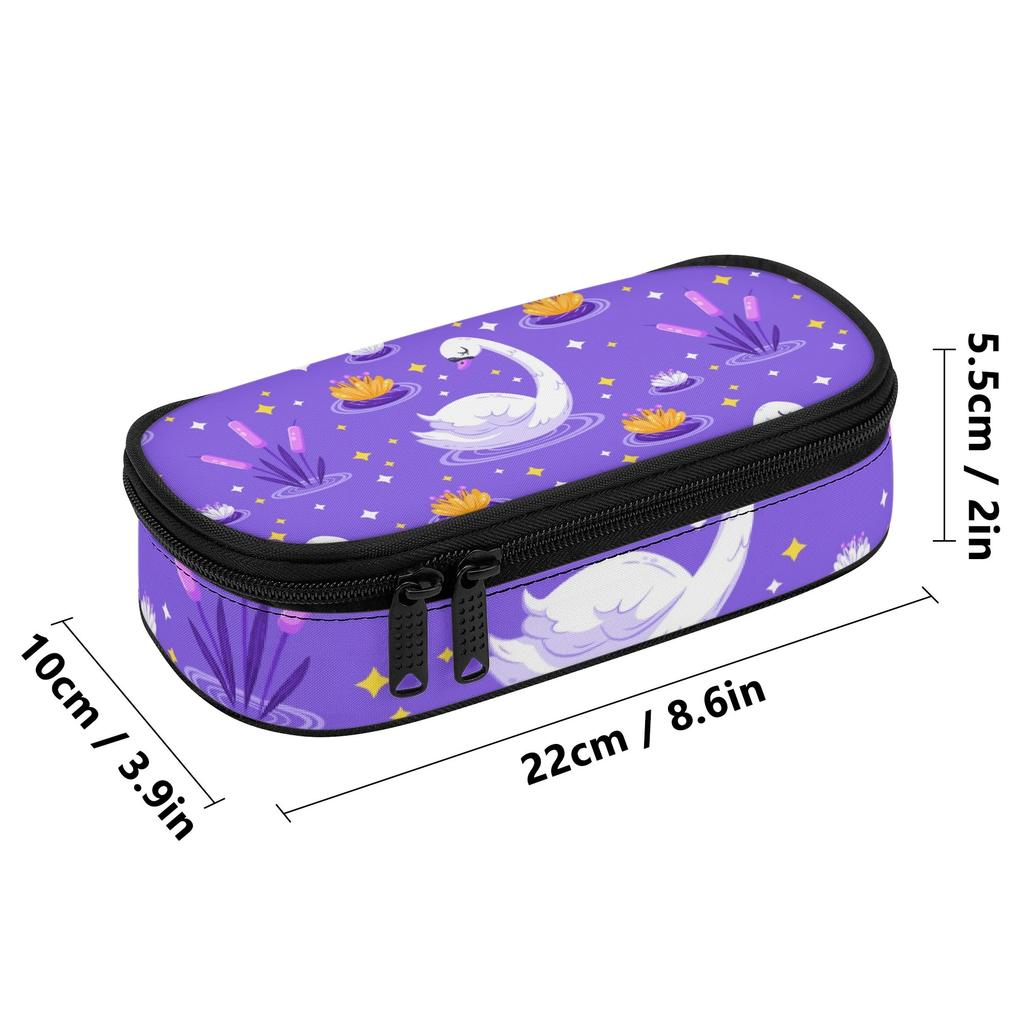 Pen Case Neat Design 300D Polyester Smooth Zipper with Mesh Storage Layer Removable Divider and Pen Holders for Boys Girls