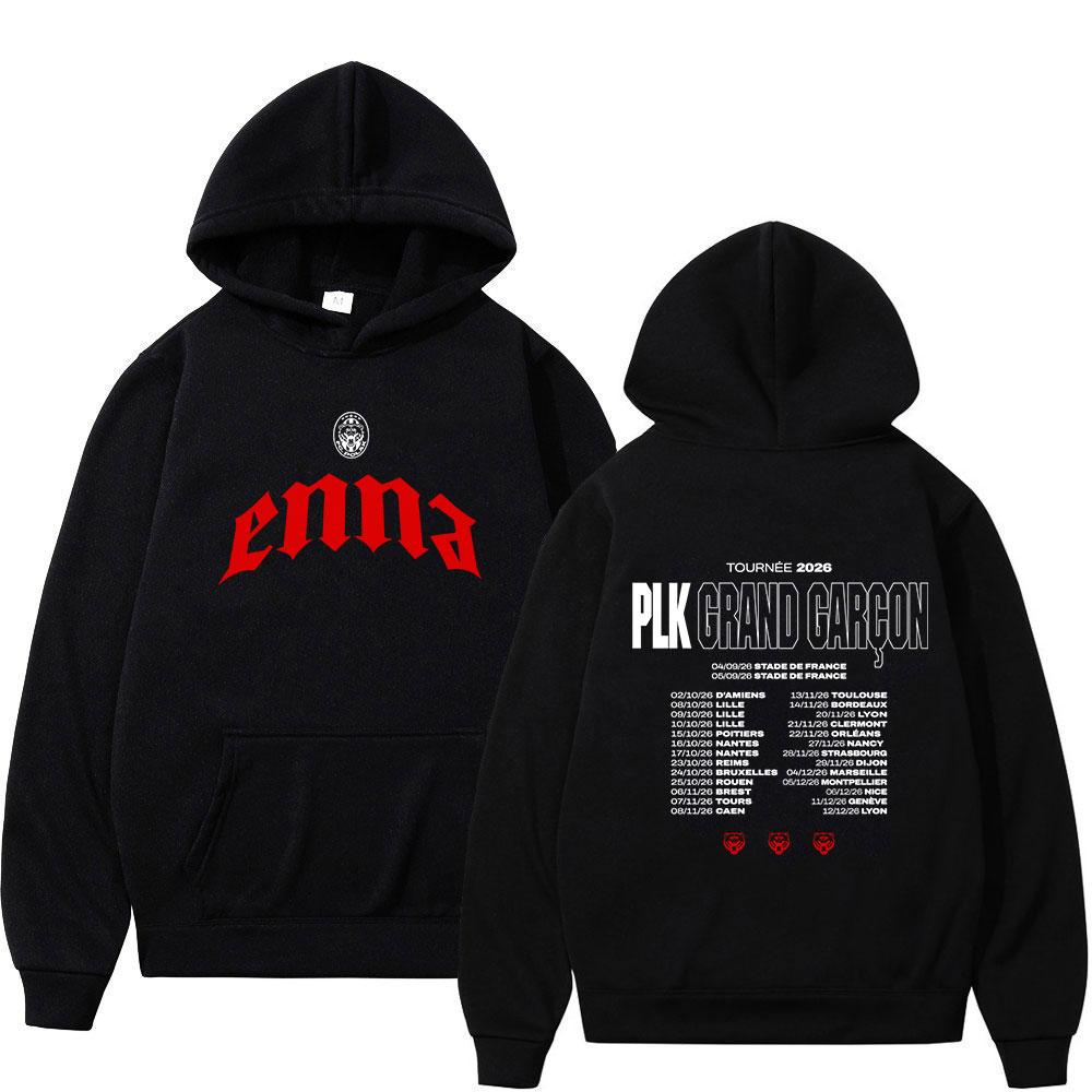 Rapper PLK Grand Garcon 2026 Tour Merch Mikiny Pánské Dámské Oblečení Móda Hip Hop Pulovry Dlouhý Rukáv Mikiny Streetwear