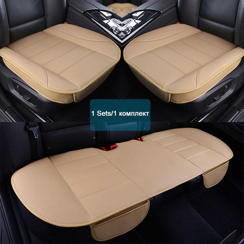 Ultra-Luxury Car Seat Protection Single Seat Without Backrest PU Senior Leather Car Seat Cover For Most Four-Door