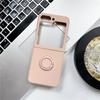 Applicable To Samsung Zflip7 Liquid Silicone Zflip6 Ring Mobile Phone Case Zflip4 Folding Screen Protective Case Foreign Trade
