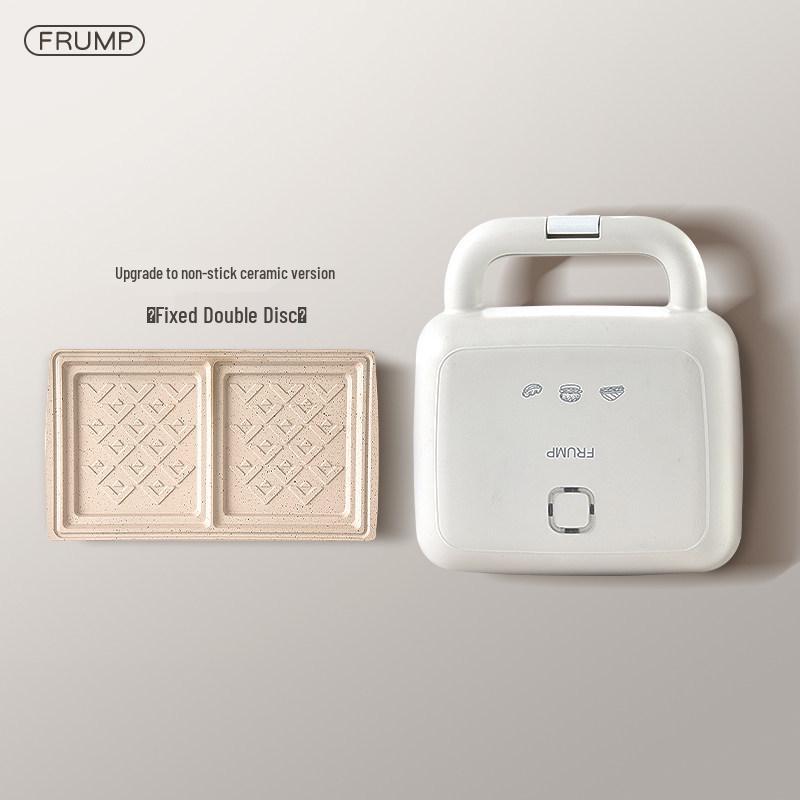 Dual-Disc Breakfast Sandwich Maker - Multifunctional Electric Griddle for Home.