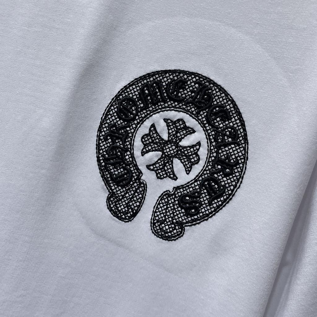 GZ-8926 CHROME HEARTS 2025 Summer New High Quality Cotton Round Neck Loose Large Size Men's and Women's T-shirt Couple T-shirt