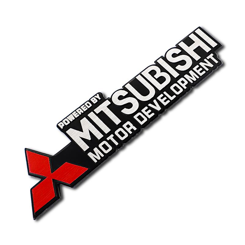 Stylizacja Samochodu 3D Metalowy Chromowany Naklejka Bagażnik Samochodu Odznaka Emblemat Dla Mitsubishi Lancer ASX Mirage Pajero-Sport Xpander Attrage L200