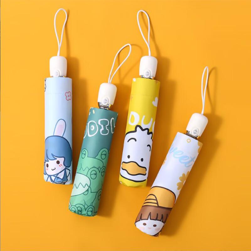 USAN HOME Automatic Cartoon Travel Umbrella with UV Protection