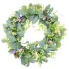 Artificial Easter Wreath Front Door Hanging Wreath Easter Egg Wreath Adorn