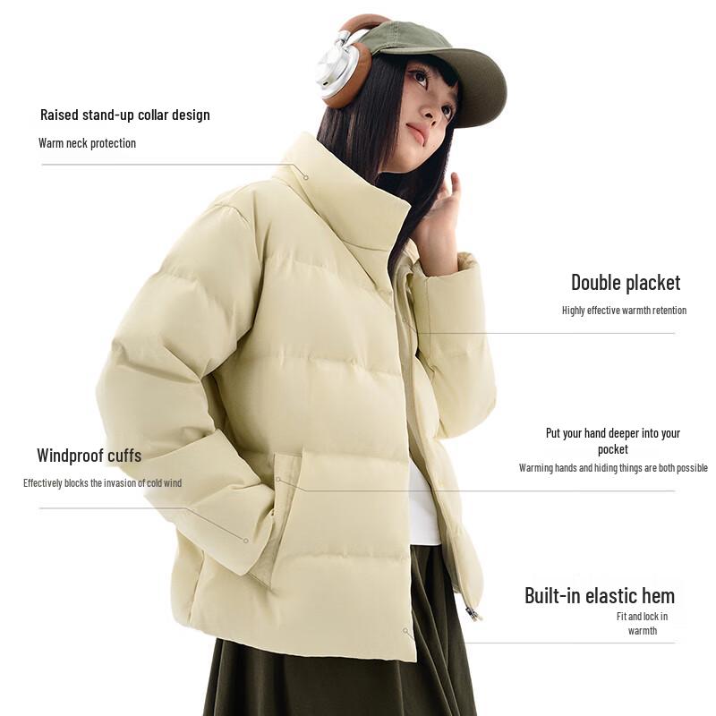 Anta Women's Winter Loose Fit Stand Collar Puffer Jacket