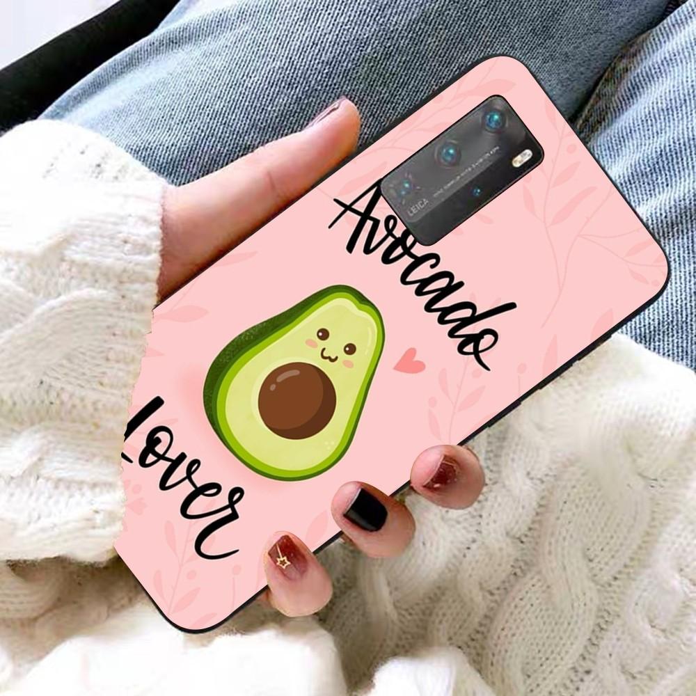 Cartoon Avocado Cute Phone Case For Huawei P 8 9 10 20 30 40 50 Pro Lite Psmart Honor 10 Lite 70 Mate 20lite
