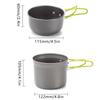 Camping Pot Set, Outdoor Camping Portable Cutlery, Picnic Pot Set 1-2 People Cookware, Foldable Hiking Cutlery