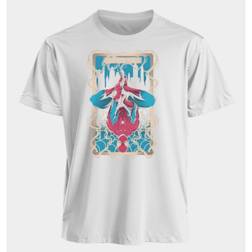 Pánská a dámská trička Spider-Man Léto Americké Jaro a Podzim Nové Nadměrné Základní Niche Klasické Krátký rukáv