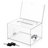 Transparent Ballot Box for Opinion Collection, Elections, Exhibitions, and Business Card Storage
