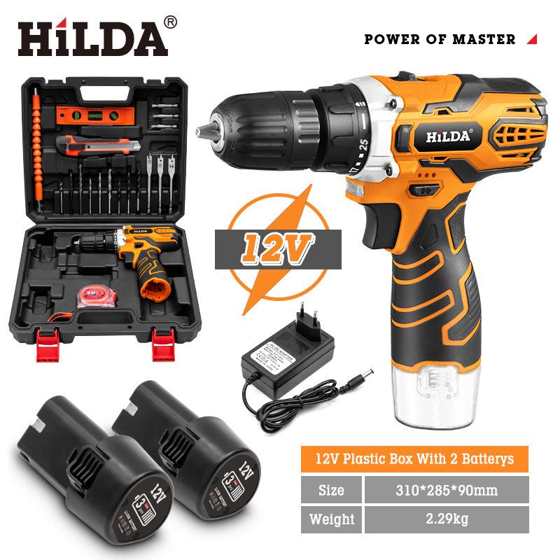 Rechargeable Multifunction Electric Impact Drill and Screwdriver