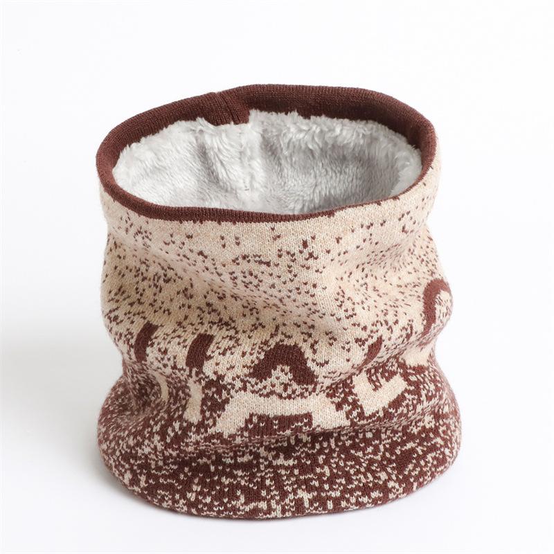 

Зимний шарф, вязаный шейный платок с кольцом, женская бандана, теплый воротник, унисекс, мужские шарфы для лица, бесконечный кашемировый снуд, шейный платок One Size