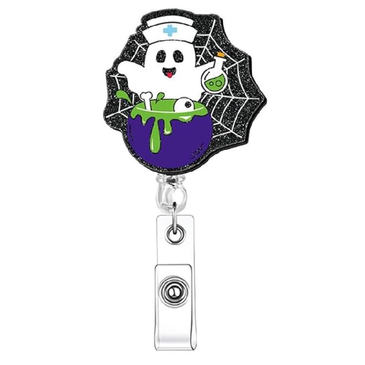 Halloween Deck Retractile Symbol Roll Whirling Clip For IDENTITY Layouts Workplace School Accessories