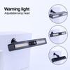 Solar Emergency Grill Warning Lamp Plastic Automotible Dynamic Lights Adjustable Angle Easy Installation 3 Gear Car Accessories