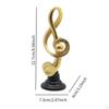 Sculpture, Music Note Figurine, Table Center, Office Ornament for Library