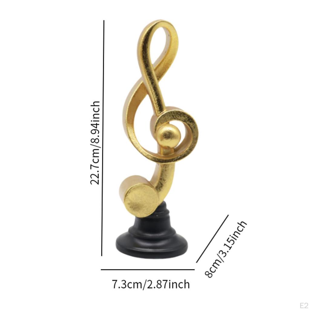 Sculpture, Music Note Figurine, Table Center, Office Ornament for Library