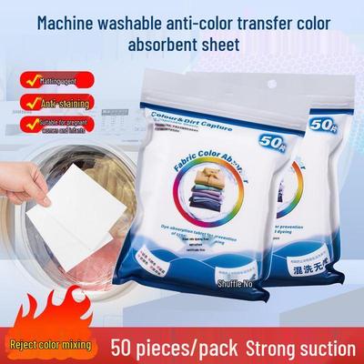 Color Absorbing Anti-Bleed Laundry Sheets for Washing Machines (Non-Dyeing)